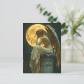 Carte Postale Un ange et la lune (Debout devant)