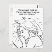 Carte Postale Un ange gardien pour maman (Devant / Derrière)