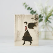 Carte Postale Un ange gothique (Debout devant)
