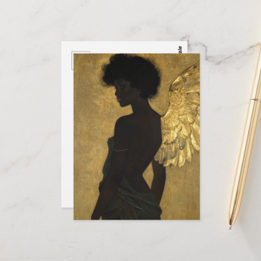 Carte Postale Un ange magnifique (Devant/Arrière en situation)