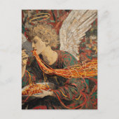 Carte Postale Un ange mangeant des spaghetti (Devant)