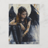 Carte Postale Un ange sombre (Devant)
