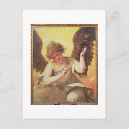 Carte Postale Un ange tenant une flacon en verre (Devant)