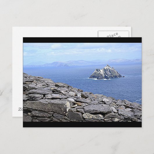 Carte Postale Un aperçu de Little Skellig de Skellig Michael (Devant / Derrière)