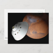 Carte Postale Un Appareil Spatial Encaissé D'Aérocoque En Approc (Devant / Derrière)