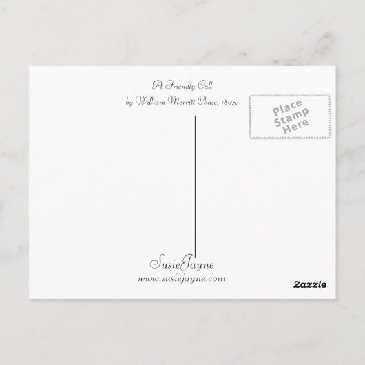 Carte Postale Un appel convivial (Dos)