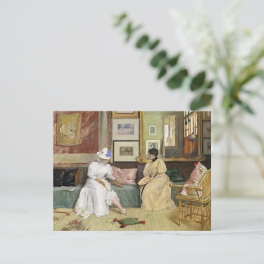 Carte Postale Un appel convivial | William Merritt Chase (Debout devant)