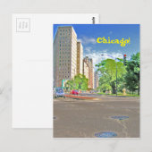 Carte Postale Un après-midi chargé à Chicago (Devant / Derrière)