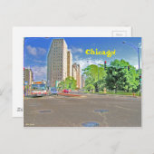 Carte Postale Un Après-Midi Fréquenté À Chicago (Devant / Derrière)