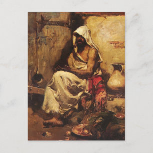 Carte Postale Un Arabe examine un pistolet par Sorolla