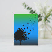 Carte Postale Un arbre des corbeaux (Debout devant)