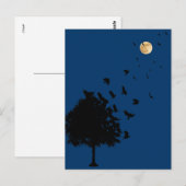 Carte Postale Un arbre des corbeaux (Devant / Derrière)