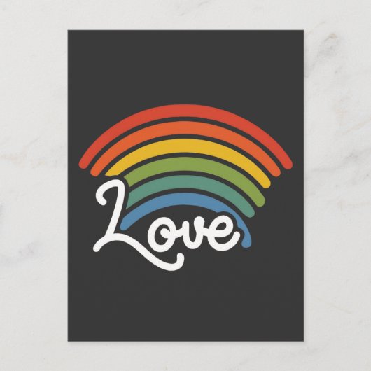 Carte Postale Un arc-en-ciel d'amour (Devant)