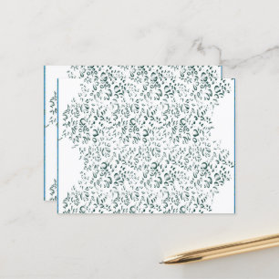 Carte Postale un arrière - plan blanc avec beaucoup d'eau