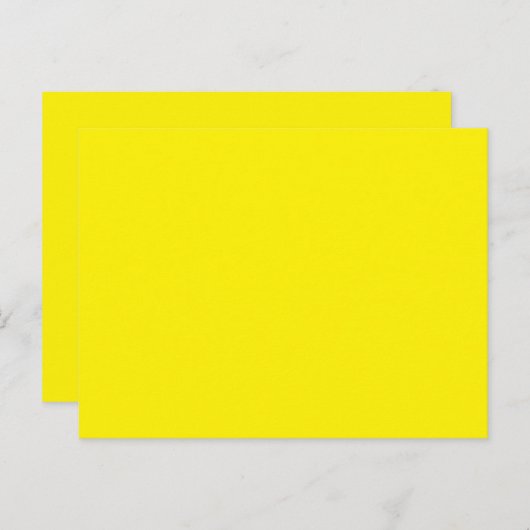 Carte Postale un arrière - plan jaune avec une bordure noire (Devant / Derrière)