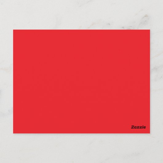 Carte Postale un arrière - plan rouge avec une bordure blanche (Dos)