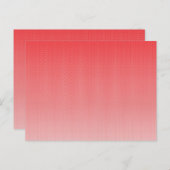 Carte Postale un arrière - plan rouge et blanc avec de petits ca (Devant / Derrière)