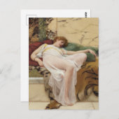 Carte Postale Un art siesta John William Godward (Devant / Derrière)