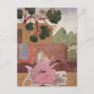 Carte Postale Un ascète sur une peau de tigre