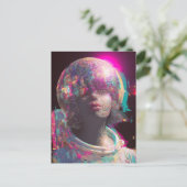 Carte Postale Un astronaute disco (Debout devant)