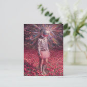 Carte Postale Un astronaute disco dans un tutu rose pâle (Debout devant)