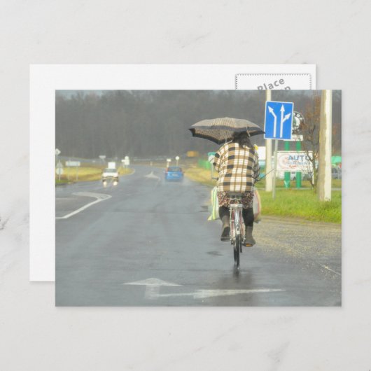 Carte Postale Un autre jour pluvieux Hongrie 2008 (Devant / Derrière)