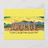 Un autre lapin Sunny Day Rabbit aquarelle Art Post