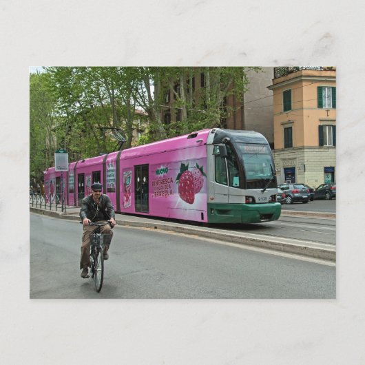 Carte Postale Un autre tramway à Rome (Devant)