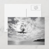 Carte Postale Un avion de ligne arrive pour atterrir à Princess (Devant / Derrière)