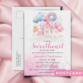 Carte Postale Un Baby shower-bonbons un peu amoureux