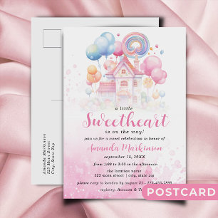 Carte Postale Un Baby shower-bonbons un peu amoureux