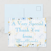 Carte Postale Un baby shower très spécial merci (Devant / Derrière)