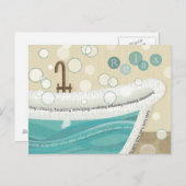 Carte Postale Un Bain Relaxant (Devant / Derrière)