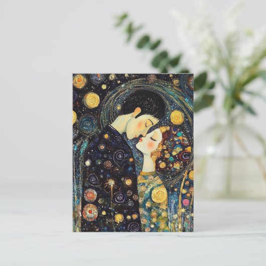 Carte Postale Un baiser (Debout devant)