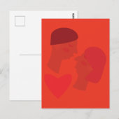 Carte Postale Un Baiser (Devant / Derrière)