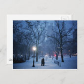 Carte Postale Un Baiser Chaud Dans Une Nuit Froide (Devant / Derrière)