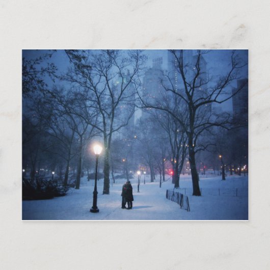 Carte Postale Un Baiser Chaud Dans Une Nuit Froide (Devant)