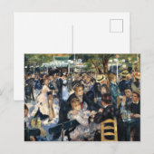 Carte Postale Un bal au Moulin de la Galette - Renoir (Devant / Derrière)