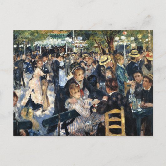 Carte Postale Un bal au Moulin de la Galette - Renoir (Devant)