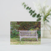 Carte Postale Un Banc de Parc (Debout devant)