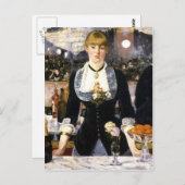 Carte Postale Un bar aux Folies-Bergère (Devant / Derrière)