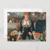 Carte Postale Un bar aux Folies-Bergère Edouard Manet (Devant / Derrière)