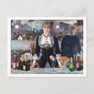 Carte Postale Un bar aux Folies-Bergere, Manet