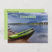 Carte Postale Un bateau au Venezuela (Devant / Derrière)