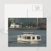 Carte Postale Un bateau-bus à Cardiff Bay (Devant / Derrière)