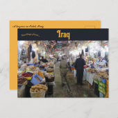 Carte Postale Un bazar à Erbil Irak (Devant / Derrière)