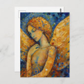 Carte Postale Un Beau Ange-Dame (Devant / Derrière)