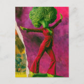 Carte Postale Un beau brocoli de danse rétro (Devant)