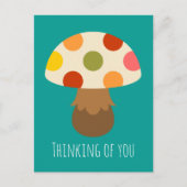 Carte Postale Un beau champignon qui pense à vous (Devant)