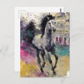 Carte Postale Un Beau Cheval (Devant / Derrière)